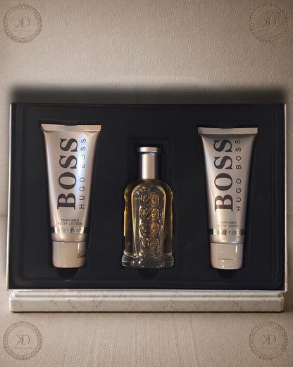 Coffret BOSS BOTTELED EDT 100ml + Gel douche + Lotion corporelle 100ml