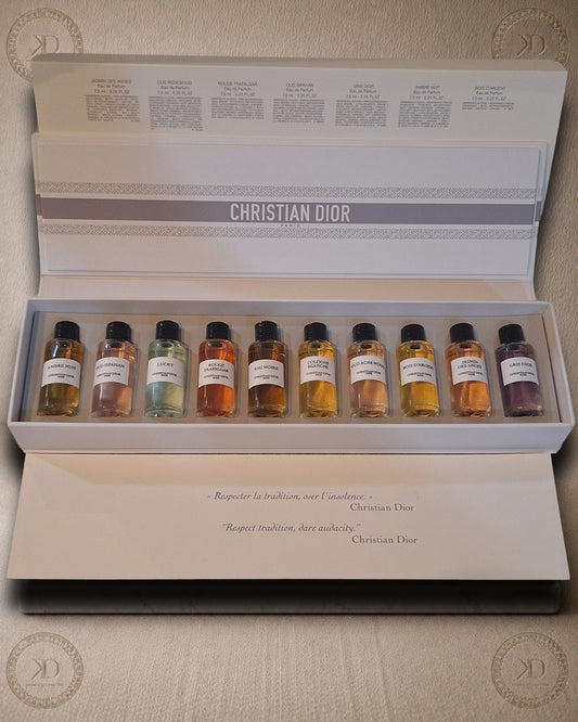 Coffret Christian Dior – Collection de 10 Miniatures (7,5 ml chacune)