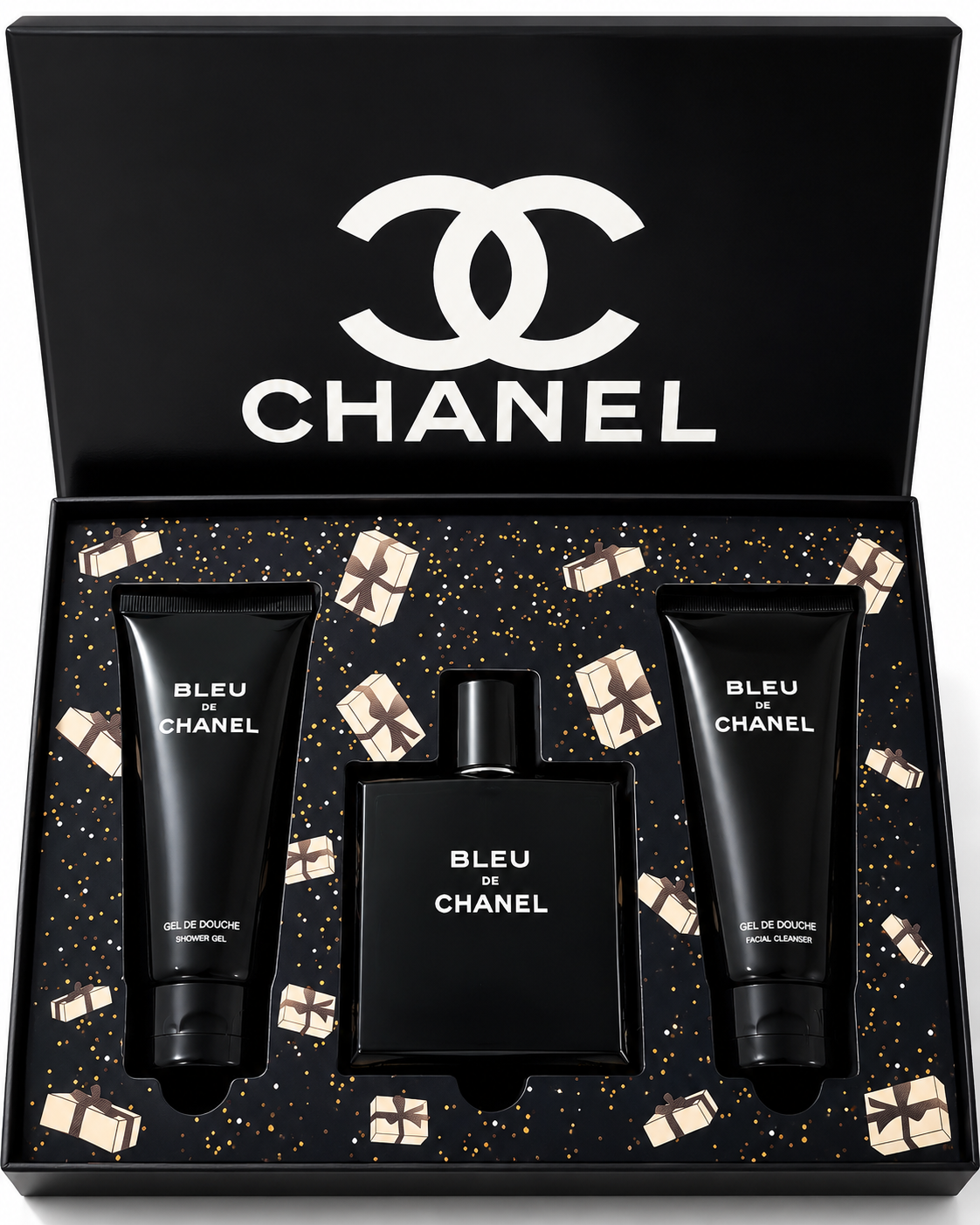 Coffret Bleu de Chanel – Parfum 100 ml + Gel Douche + Lotion Corporelle
