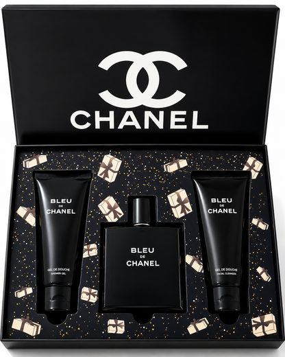 Coffret Bleu de Chanel – Parfum 100 ml + Gel Douche + Lotion Corporelle
