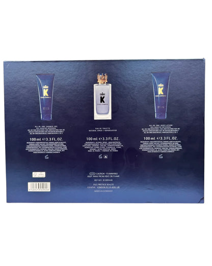 Coffret Dolce & Gabbana K Eau de Toilette – Parfum 100 ml + Gel Douche + Lotion corporelle