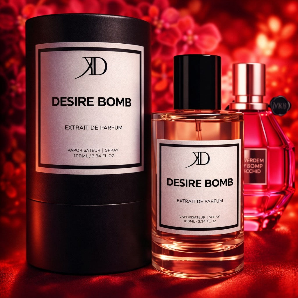 KD DESIRE BOMB Extrait de Parfum 100ml (ESSENCE FLOWERBOMB RUBY