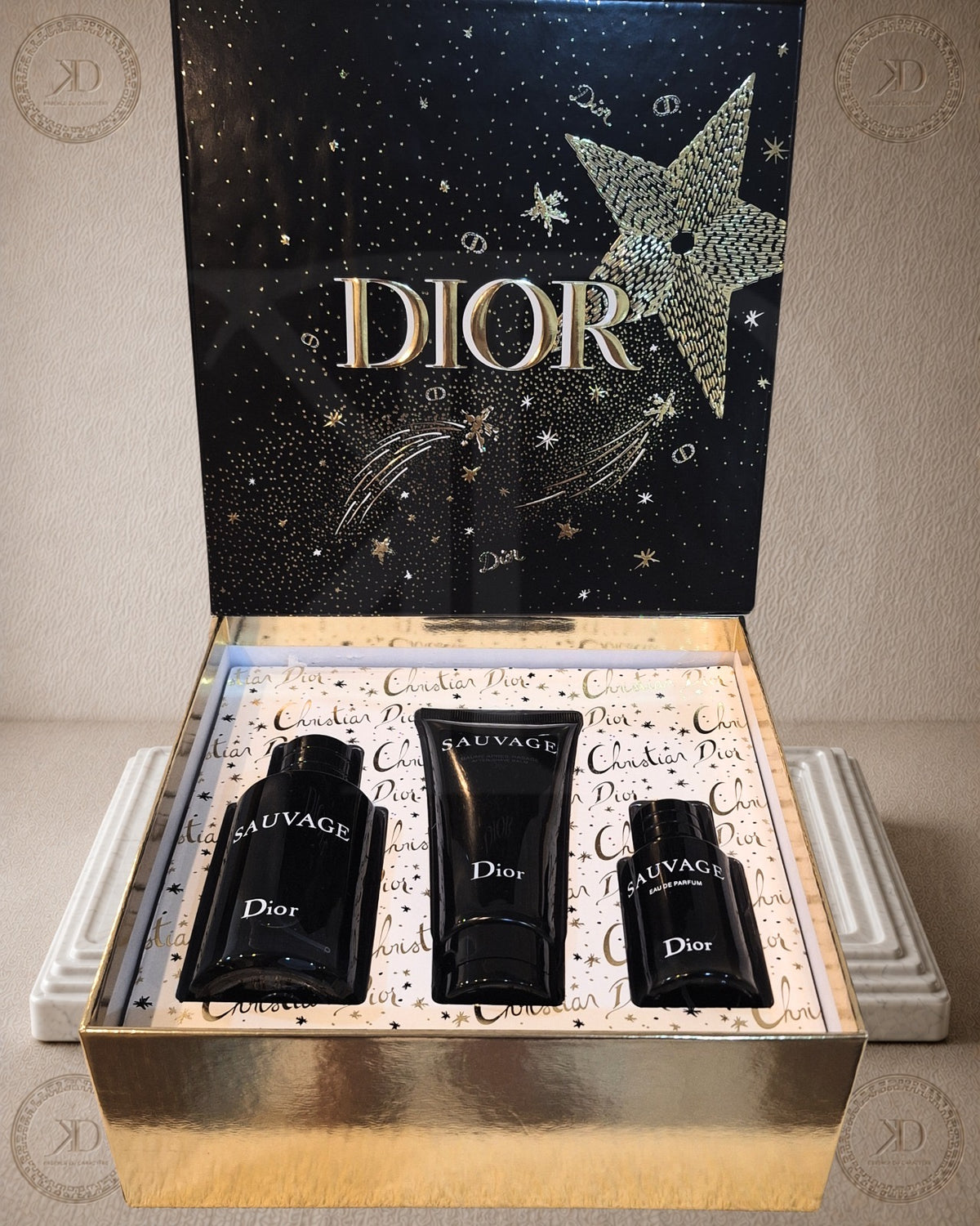 Coffret Dior Sauvage – Parfum 100 ml + EDP 30ml + Baume Après-Rasage 100ml