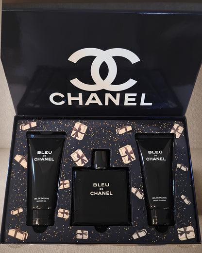 Coffret Bleu de Chanel – Parfum 100 ml + Gel Douche + Lotion Corporelle